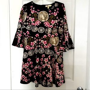 Floral Printed Bell Dress